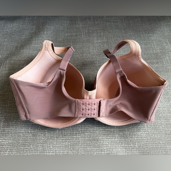 SOMA Stunning Support, Geo Lace Balconette Bra 34G in Dusty Pink - Picture 2 of 12